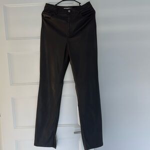 Zara faux leather pants size 6